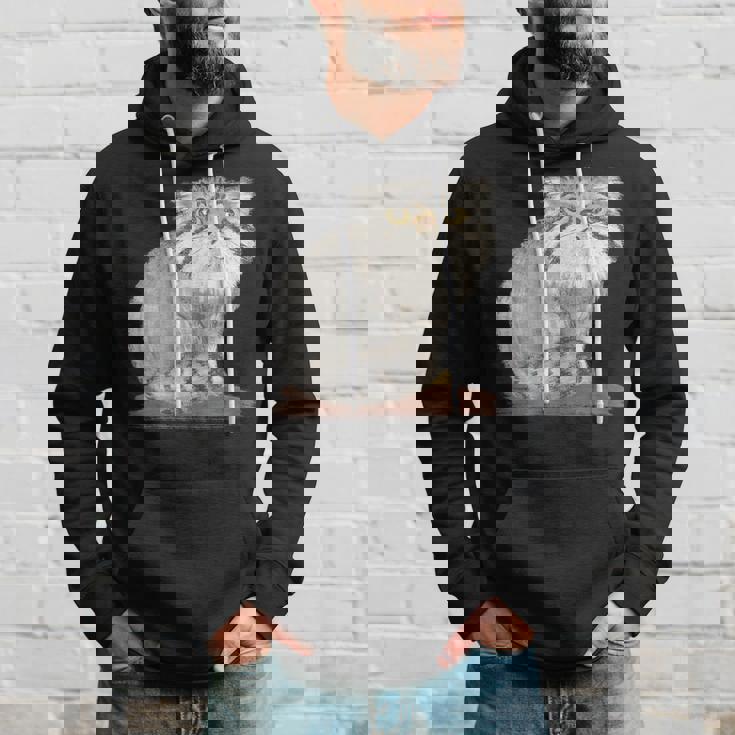 ネコ マヌルネコ 子猫 野生動物 パーカー 彼への贈り物