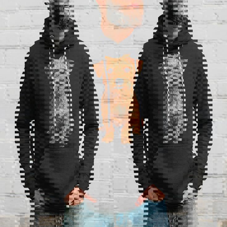 ノーフォークテリア 犬 モチーフ ペット アートワーク ノーフォークテリア パーカー 彼への贈り物