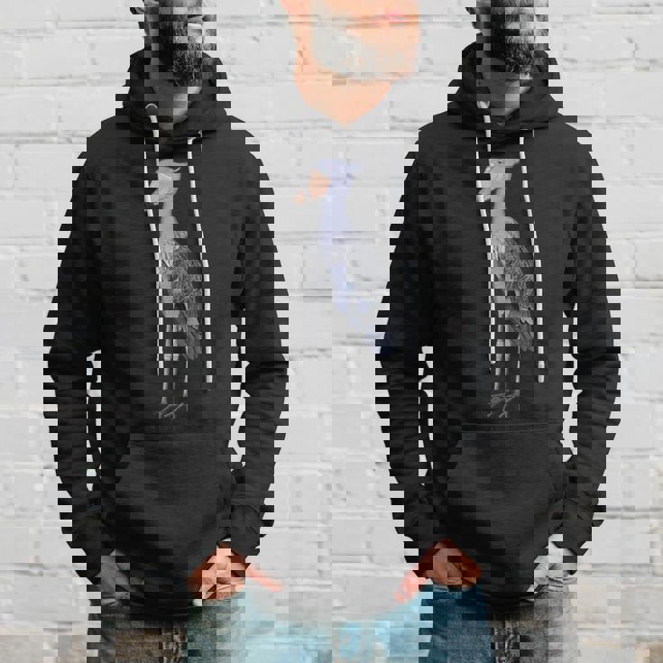 ハシビロコウ 鳥 動物 図 バードウォッチング 贈り物 鳥類学者 生物学者 自然科学 パーカー 彼への贈り物