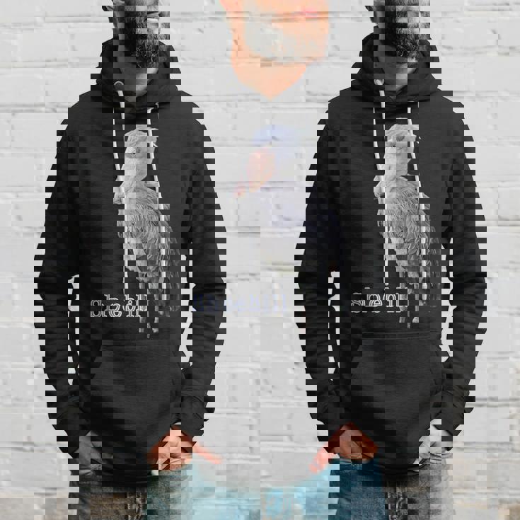 ハシビロコウ（写真 切り抜き）大きな 青い鳥 グッズ パーカー 彼への贈り物