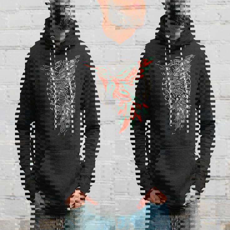 ハミングバード・トライバル・アート ネイティブアメリカン・インディアン・インディジナス パーカー 彼への贈り物