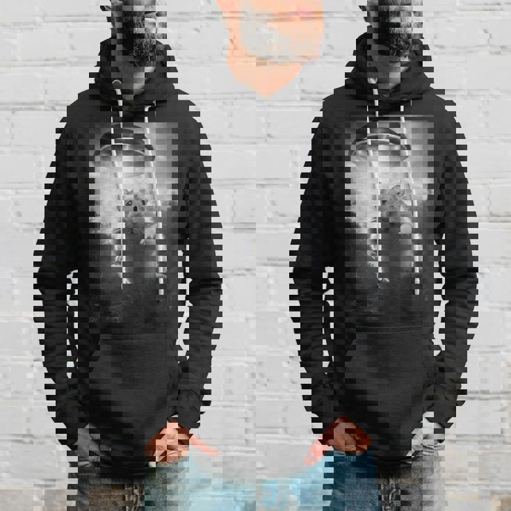 ハムスターを追うufo、クレイジーな動物、面白いハムスター パーカー 彼への贈り物