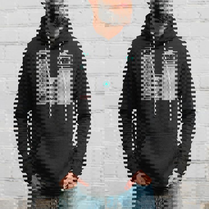 ハロウィンコスチューム、クールなエレベーターボタンアート パーカー 彼への贈り物