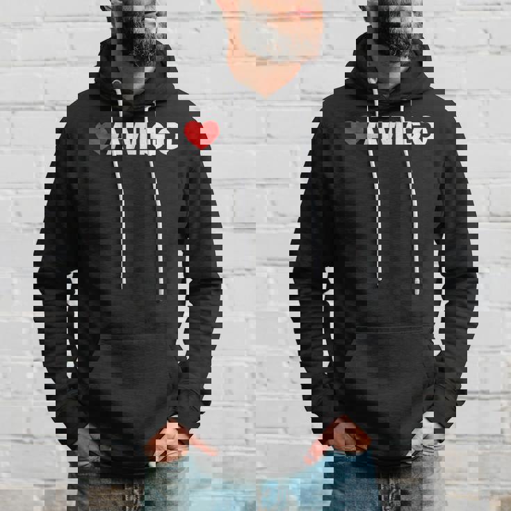 ハート アミーゴ ミニマリストのラブスタイル パーカー 彼への贈り物