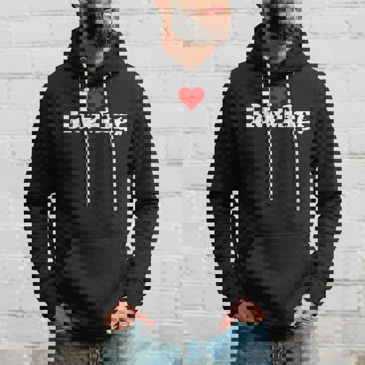 ハートボウリングが大好き パーカー 彼への贈り物