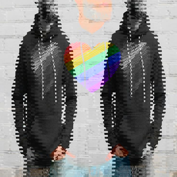 ハート・イン・ザ・カラーズ・オブ・ザ・レインボー パーカー 彼への贈り物