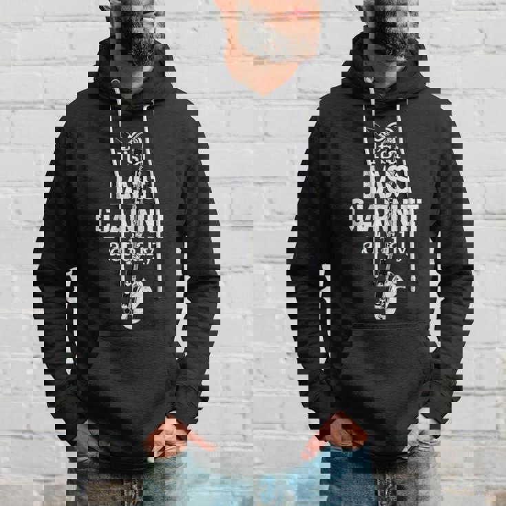 バスクラリネット奏者のためのクラリネットユーモア 面白いバスクラリネット Bass Clarinet パーカー 彼への贈り物