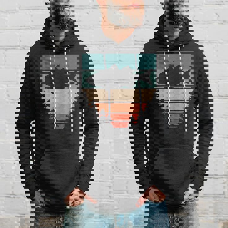 バス釣り森レトロオオクチバスフィッシャーマン パーカー 彼への贈り物