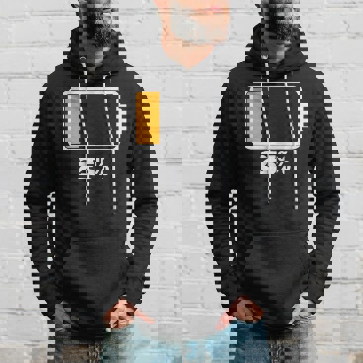 バッテリー25 残り25 バッテリーtシャツバッテリー低 パーカー 彼への贈り物