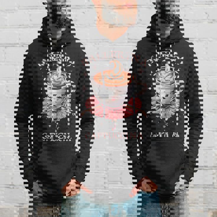 バレリーナ カプチーノ おもしろスローガン イタリアンブレイン レッド パーカー 彼への贈り物