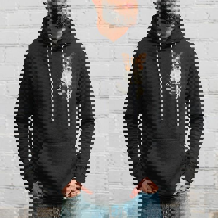 パピヨン愛好家のためのポケットに入った面白いパピヨン パーカー 彼への贈り物