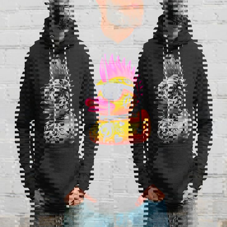 パンク アヒル アヒルの子 パンクロック 面白い 動物好き パーカー 彼への贈り物