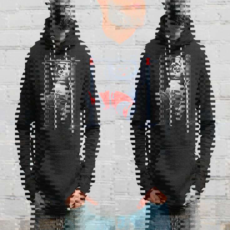 パンダ 懸垂 トレーナー ジム フィットネス ワークアウト トレーニング パーカー 彼への贈り物