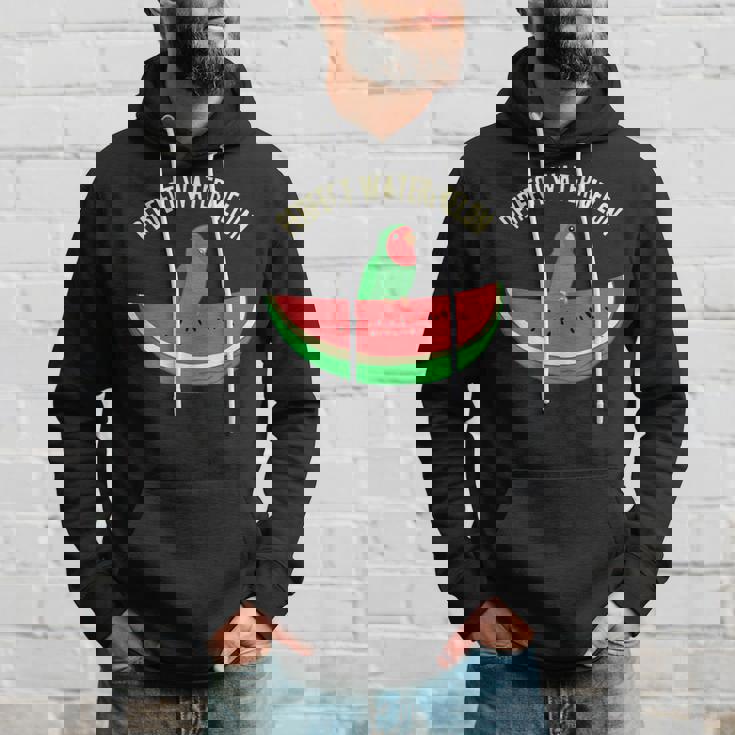 パーフェクトスイカラブバード、バーブミーム、グリーンオウムフルーツ パーカー 彼への贈り物