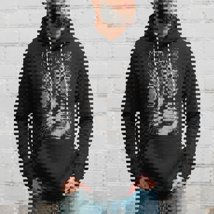 ヒップホップ Y2k Hip Hop Cat ヴィンテージ ヒップスター レトロ エッジの効いたストリートウェア 猫 パーカー 彼への贈り物