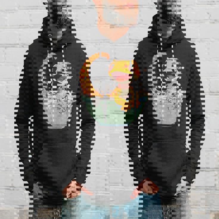 ヒョウモントカゲモドキ シャワー かわいい 野生動物 トカゲ パーカー 彼への贈り物