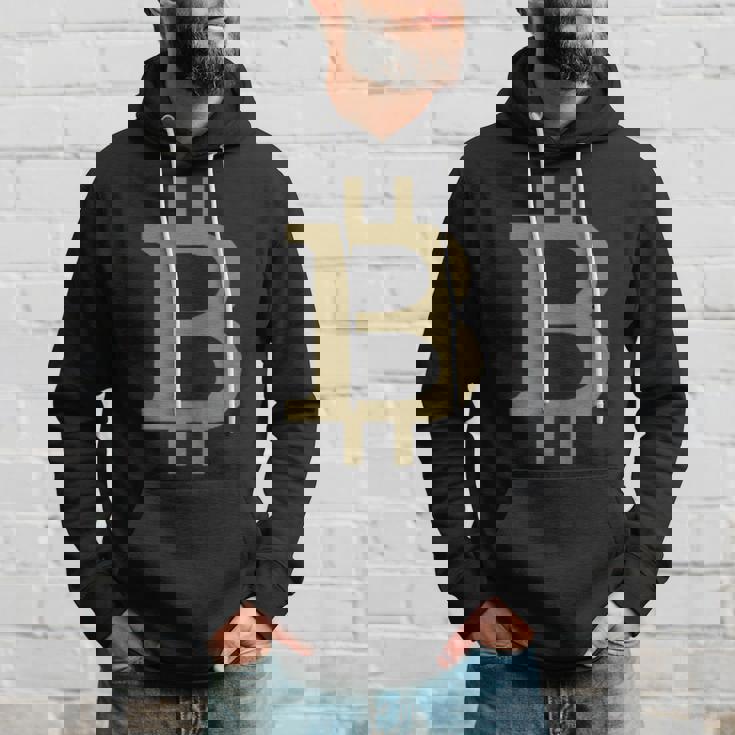 ビットコインシンボル ポケットデザイン ミニマリスト パーカー 彼への贈り物