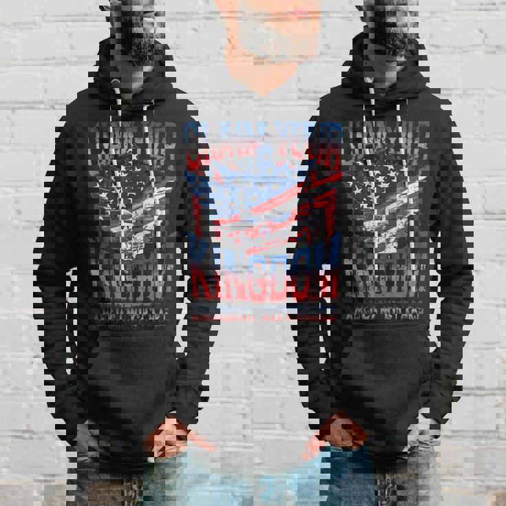 ビンテージアメリカ国旗ドリームクレームユアキングダムの悪夢 パーカー 彼への贈り物