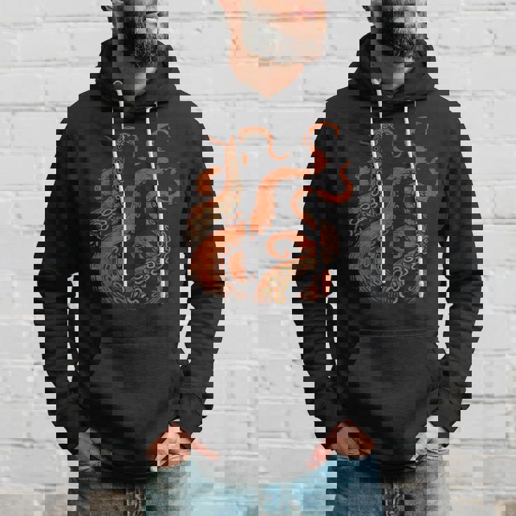 ビンテージ海モンスターtシャツ ディープオーシャンアートグラフィックtシャツ パーカー 彼への贈り物