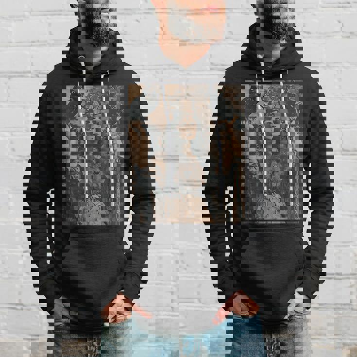 ビンテージ魔女魔女魔術師と猛禽フクロウ鳥ゴスゴシック。 パーカー 彼への贈り物