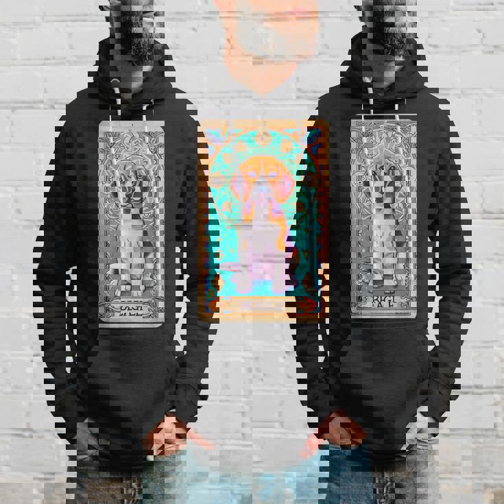 ビーグル 面白いtシャツ 犬 タロット カード かわいい メンズ 子供 おもしろ 服 グッズ ネタ パーカー 彼への贈り物