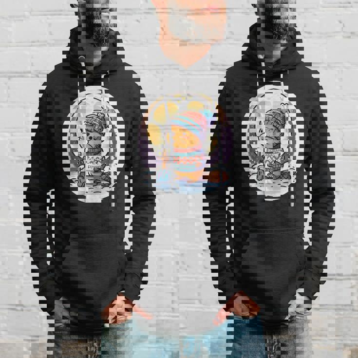 ビーバームーン 冬のワンダーランドのかわいいビーバー パーカー 彼への贈り物