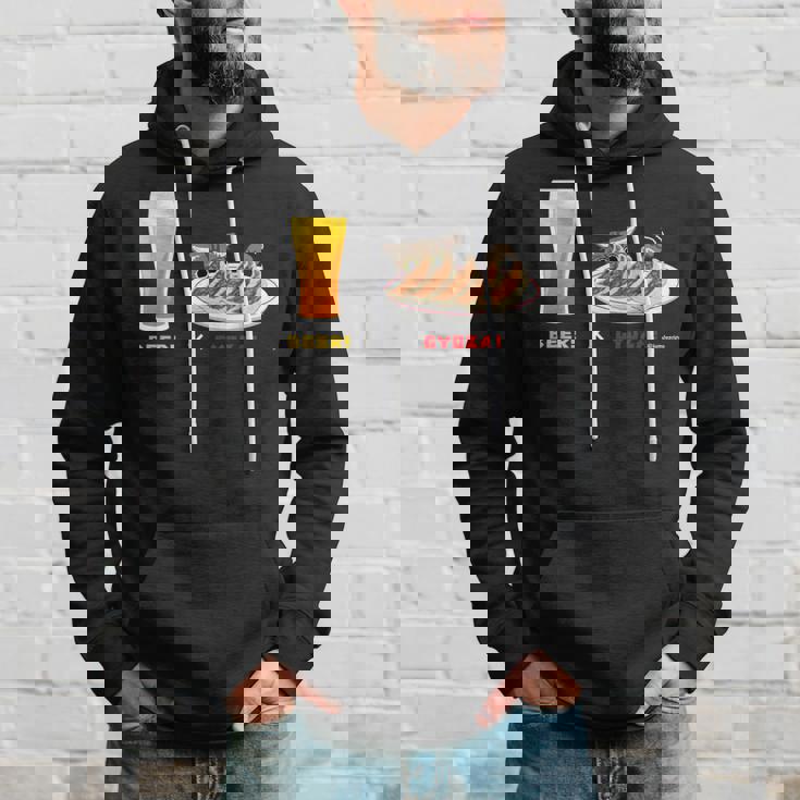 ビールとぎょうざとねこ ビール 餃子 猫 パーカー 彼への贈り物