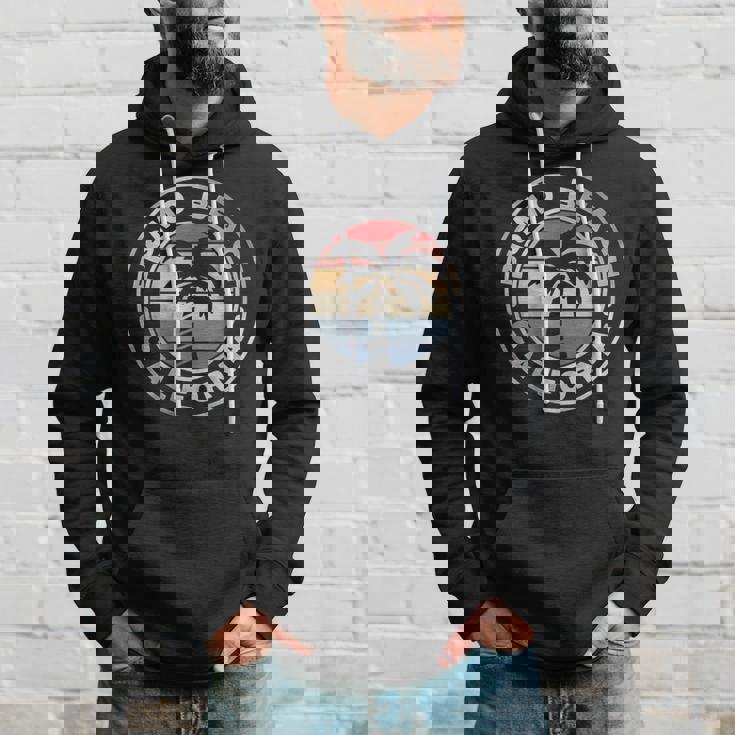 ピズモビーチ カリフォルニア サンセット ヤシの木 ビーチ レトロ パーカー 彼への贈り物