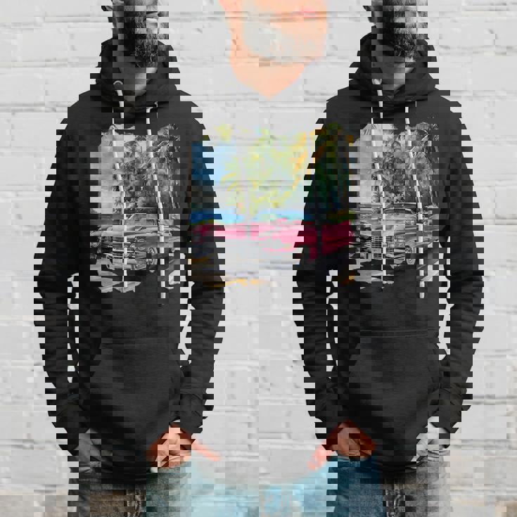 ピンク キャデラック ルックイン ビンテージビークル パーカー 彼への贈り物