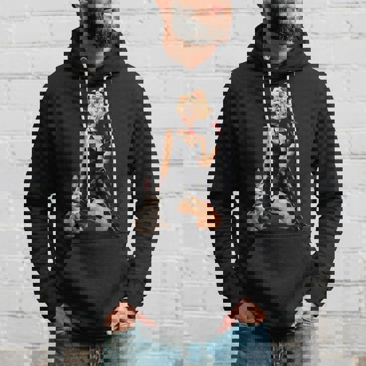 ピンナップガール ウサギ ピンナップ ヴィンテージ パーカー 彼への贈り物