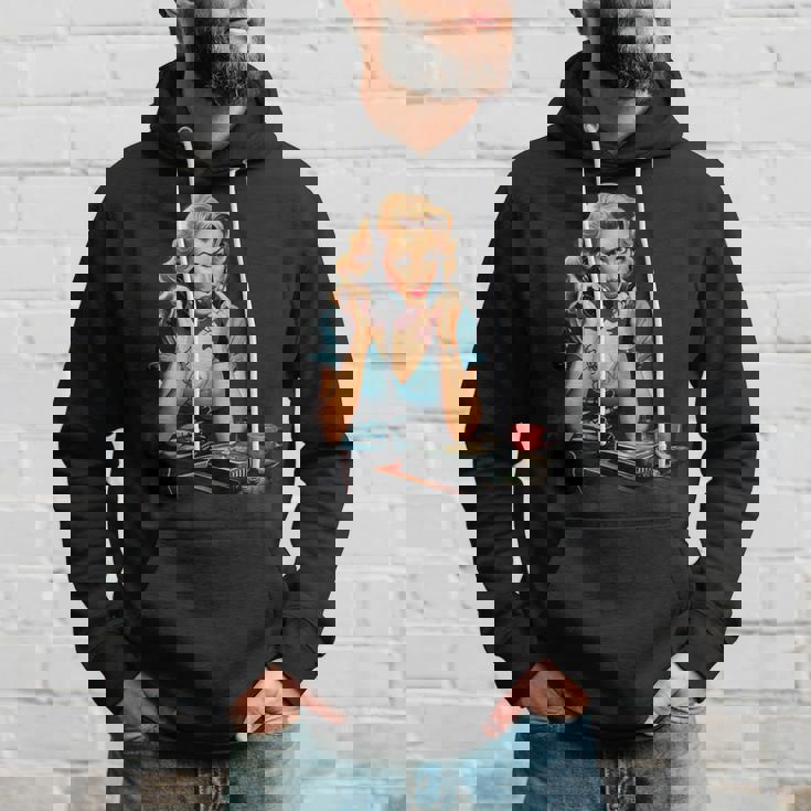 ピンナップガール ヴィンテージ電話 オールドスクール パーカー 彼への贈り物