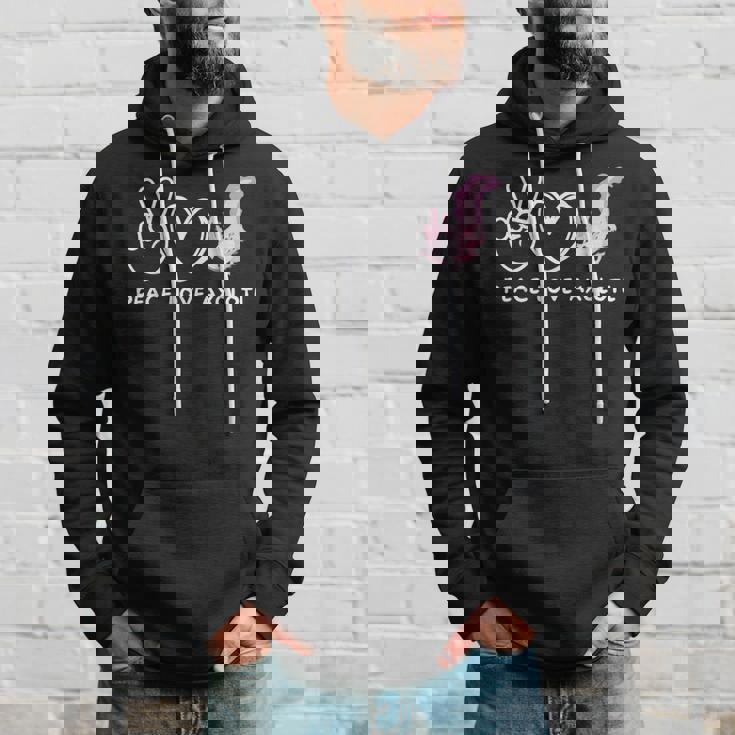 ピースラブウーパールーパールーパーレトロウーパールーパーラバー パーカー 彼への贈り物