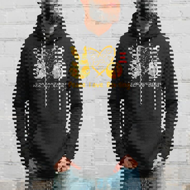 ピース・ラブ・ボウリング パーカー 彼への贈り物