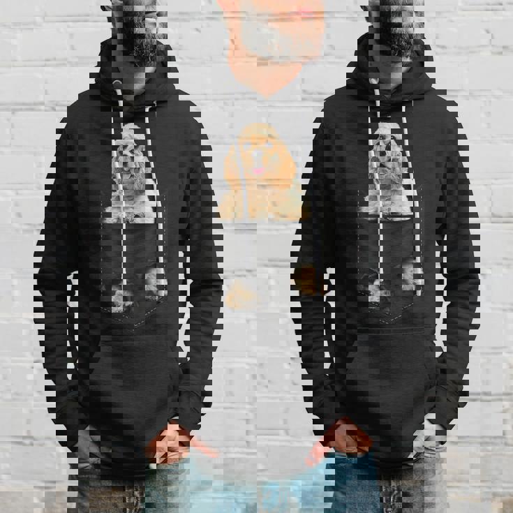 ファニーアメリカンコッカースパニエル ポケットに入った犬好き向け パーカー 彼への贈り物