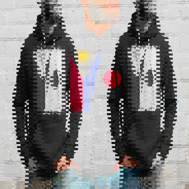 フィリピン 日本 ハーフフラッグ ウェア フィリピン ジャパニーズルーツ パーカー 彼への贈り物