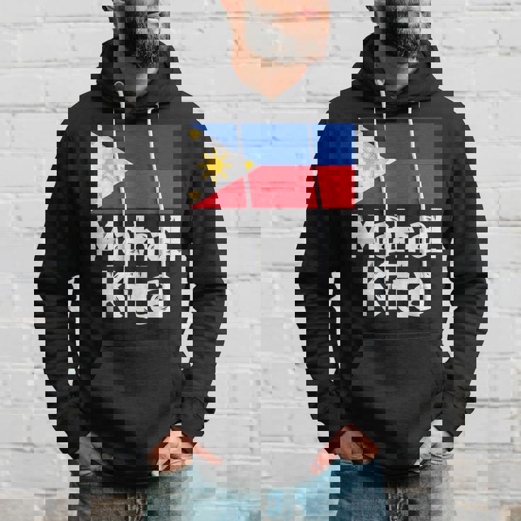 フィリピン国旗 Mahal Kita I Love You タガログ語 ピノイ フィリピン語 パーカー 彼への贈り物