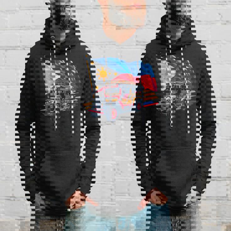 フィリピン国旗 誇り高きフィリピン土産 フィリピンジープニー パーカー 彼への贈り物