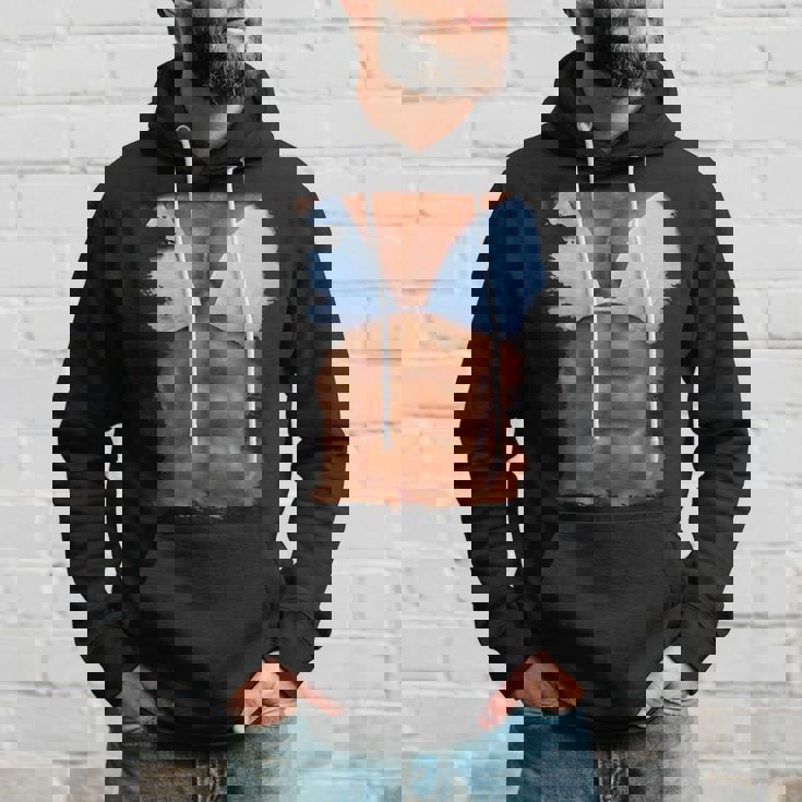 フェイク アブス ファニービキニ ボディマッスル 6パック 3D パーカー 彼への贈り物