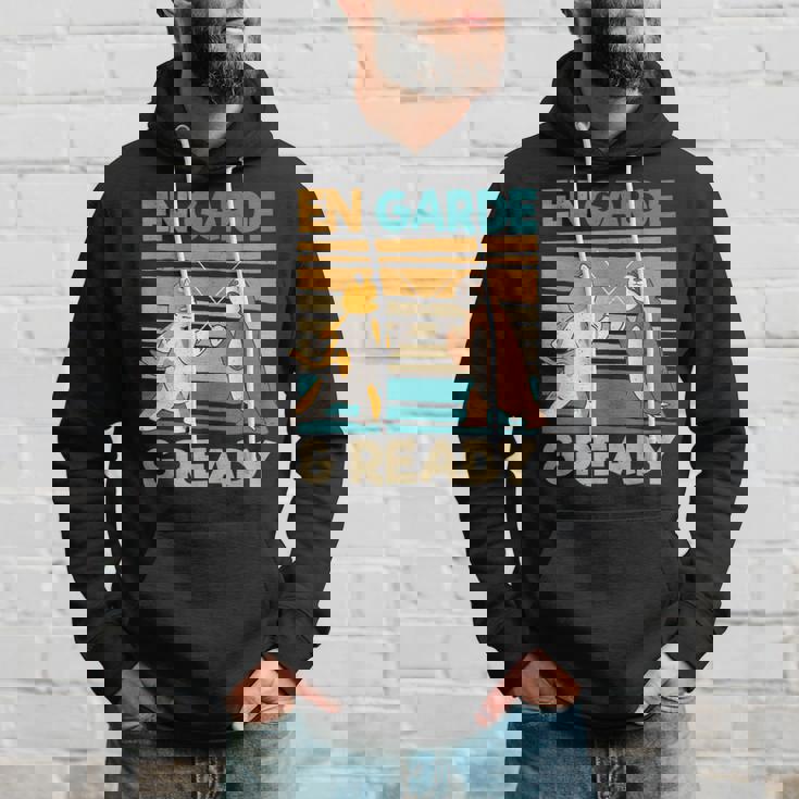 フェンシング猫ナマケモノファニーフェンサー パーカー 彼への贈り物