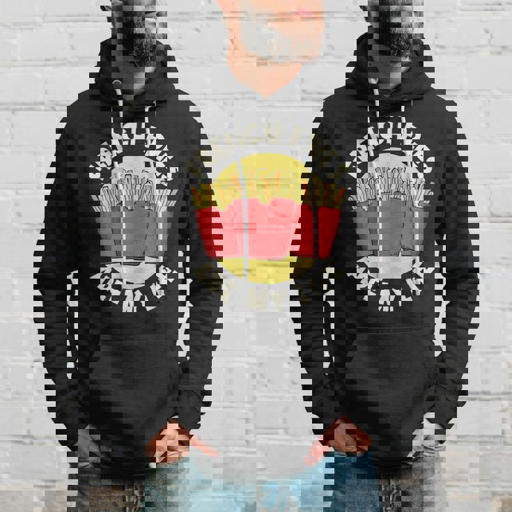 フライドポテト フライドポテトは私の人生 フライドポテト パーカー 彼への贈り物