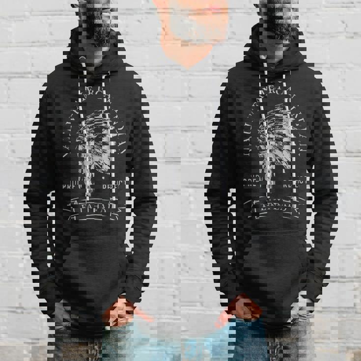 フラットヘッド トライブ ネイティブアメリカン インディアン プライド リスペクト ダーク パーカー 彼への贈り物