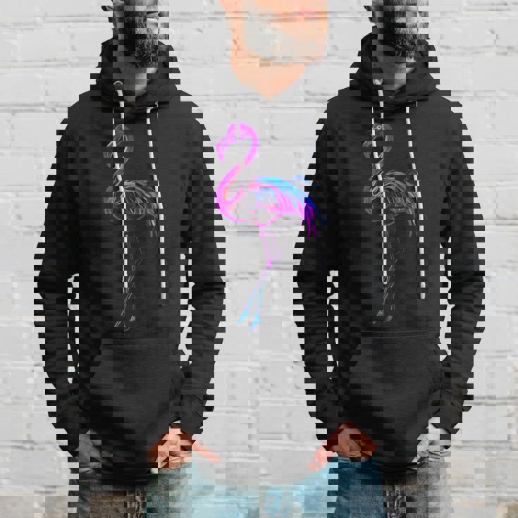 フラミンゴ好き カラフル クール スタイリッシュ パーカー 彼への贈り物