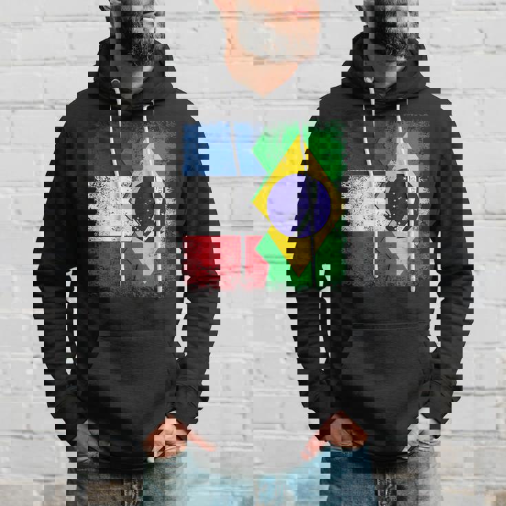 フランス ブラジルの旗 パーカー 彼への贈り物