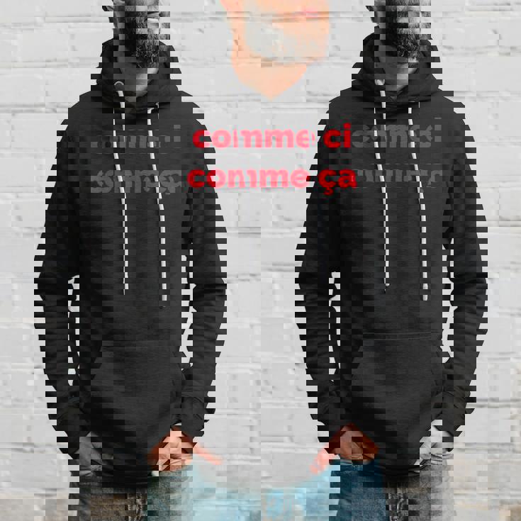 フランス語フレーズ コーム Ci Comme Ça 有名なフランスギフト パーカー 彼への贈り物