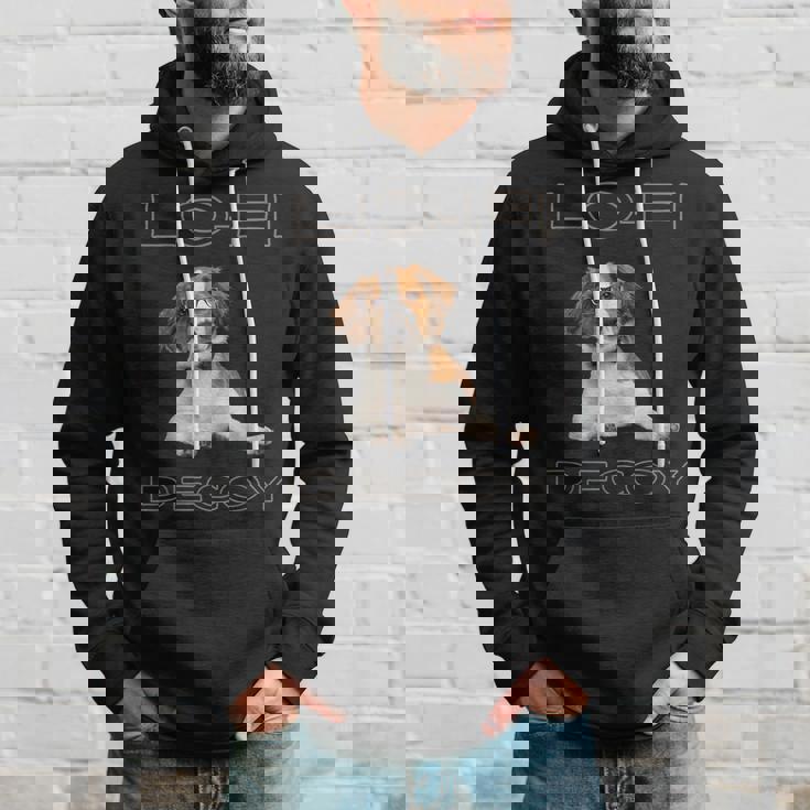 フルカラー インテリデコピン 眼鏡犬 Lo-Fi ヒップホップ 音楽愛好家 犬好き パーカー 彼への贈り物