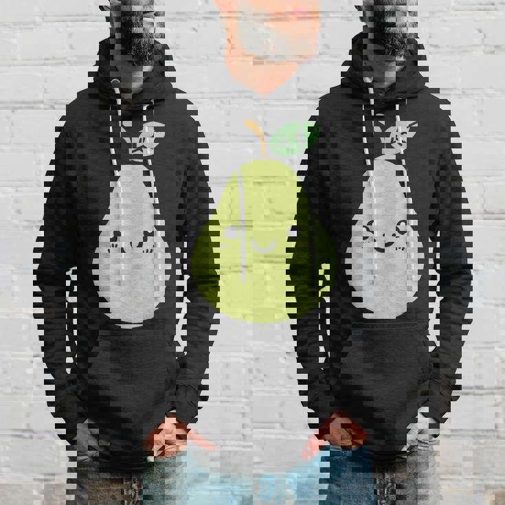 フルーツ 梨 小さなミニマリストのシンプルな梨 パーカー 彼への贈り物