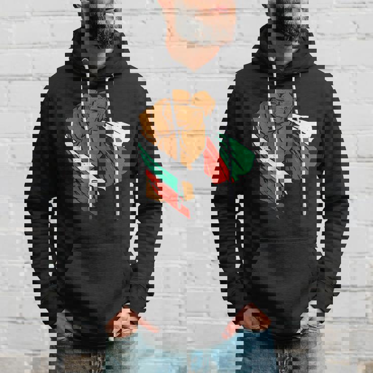 ブルガリア 国旗 パワーハンドフィスト ブルガリアルーツ ブルガリアプライド パーカー 彼への贈り物