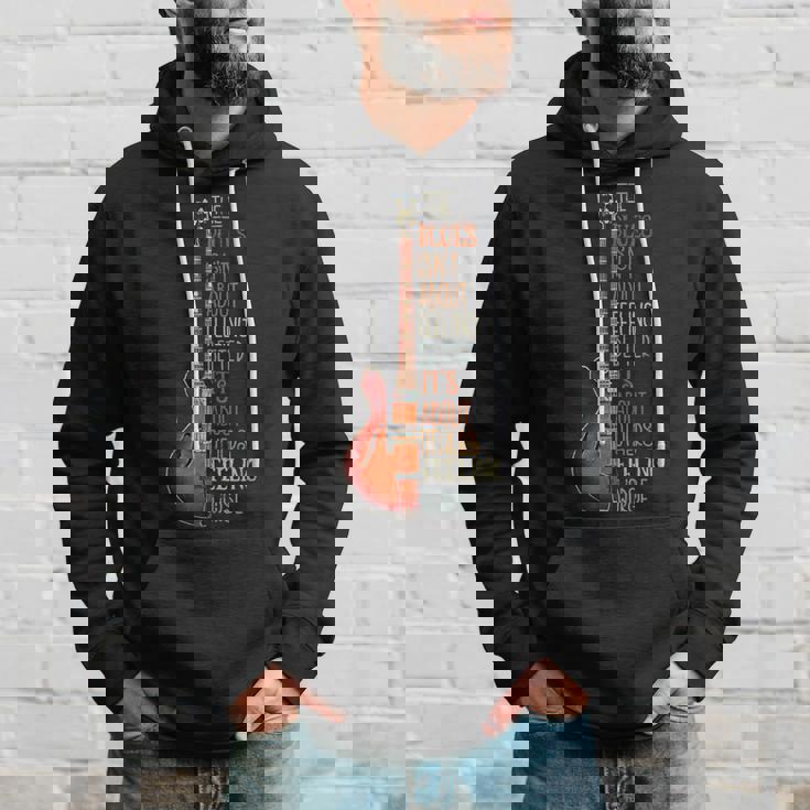 ブルース音楽ギターギタリストのギタリストのためのおかしいギフト パーカー 彼への贈り物