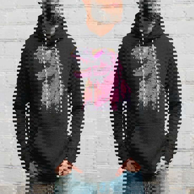 ヘアリー T-Rex パステルゴス ティラノサウルス 恐竜 サングラス パーカー 彼への贈り物