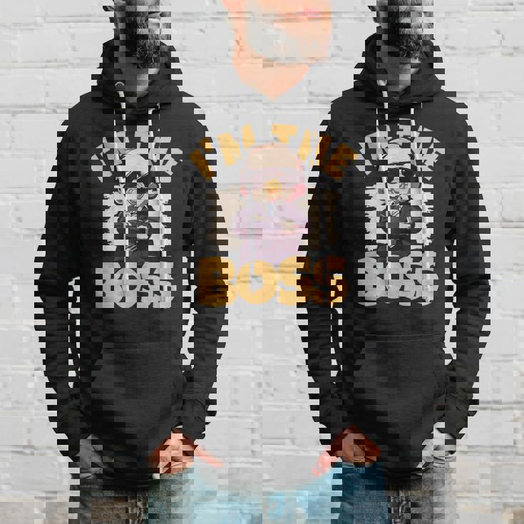 ベイビー・ボス「アイム・ザ・ボス」ライク・ア・ボス・キッズ パーカー 彼への贈り物